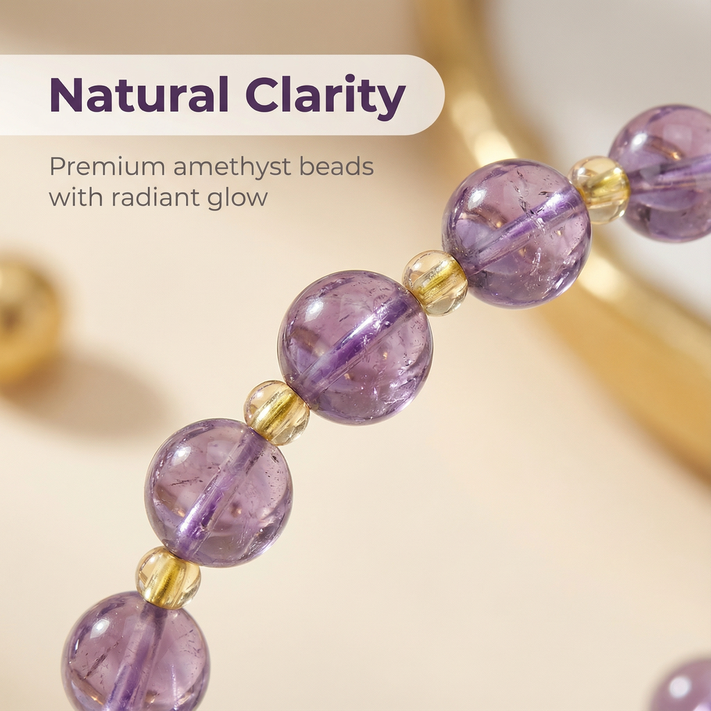 Natural Amethyst Bracelet