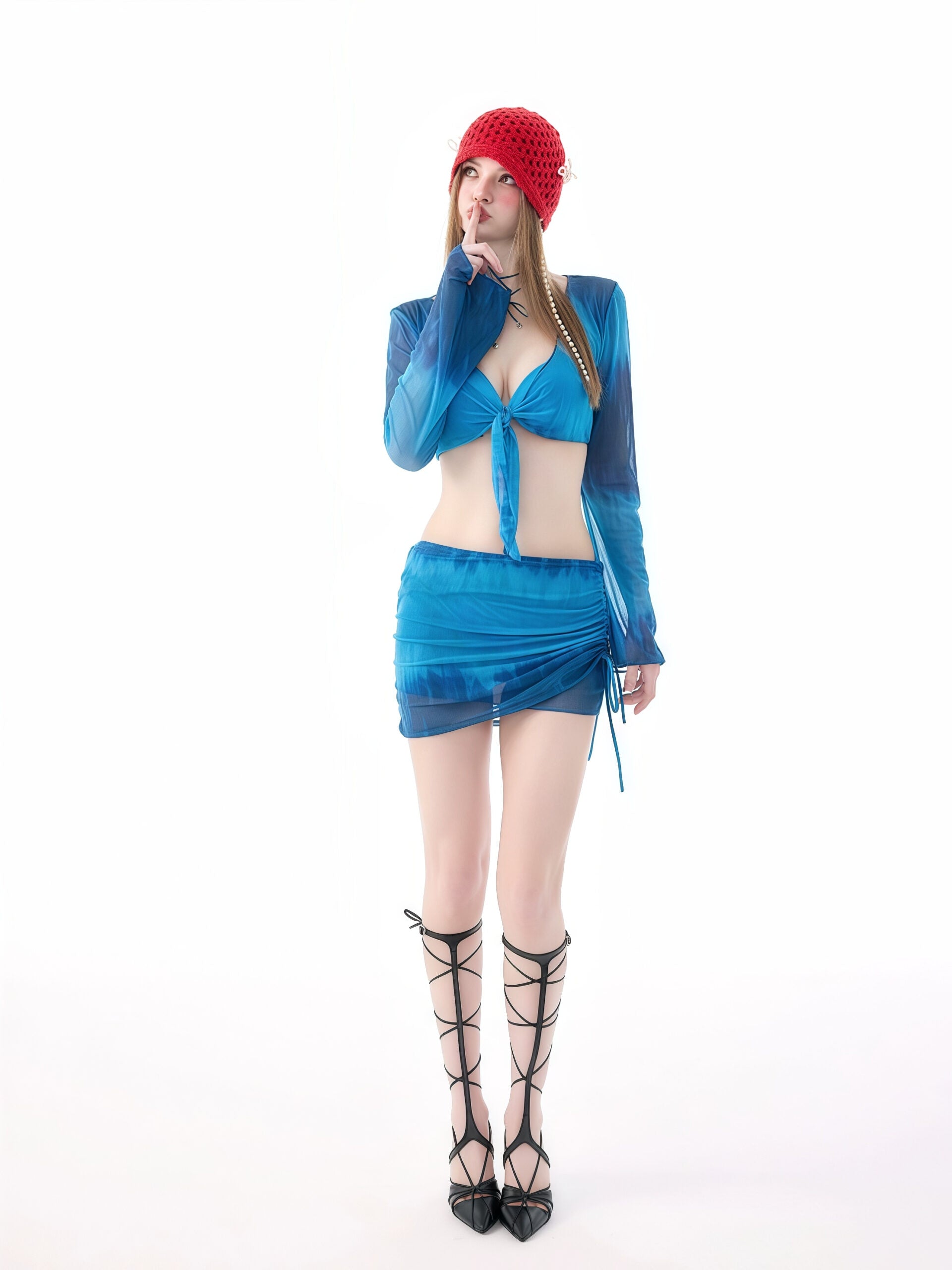 Blue Gradient Bikini Set image 1