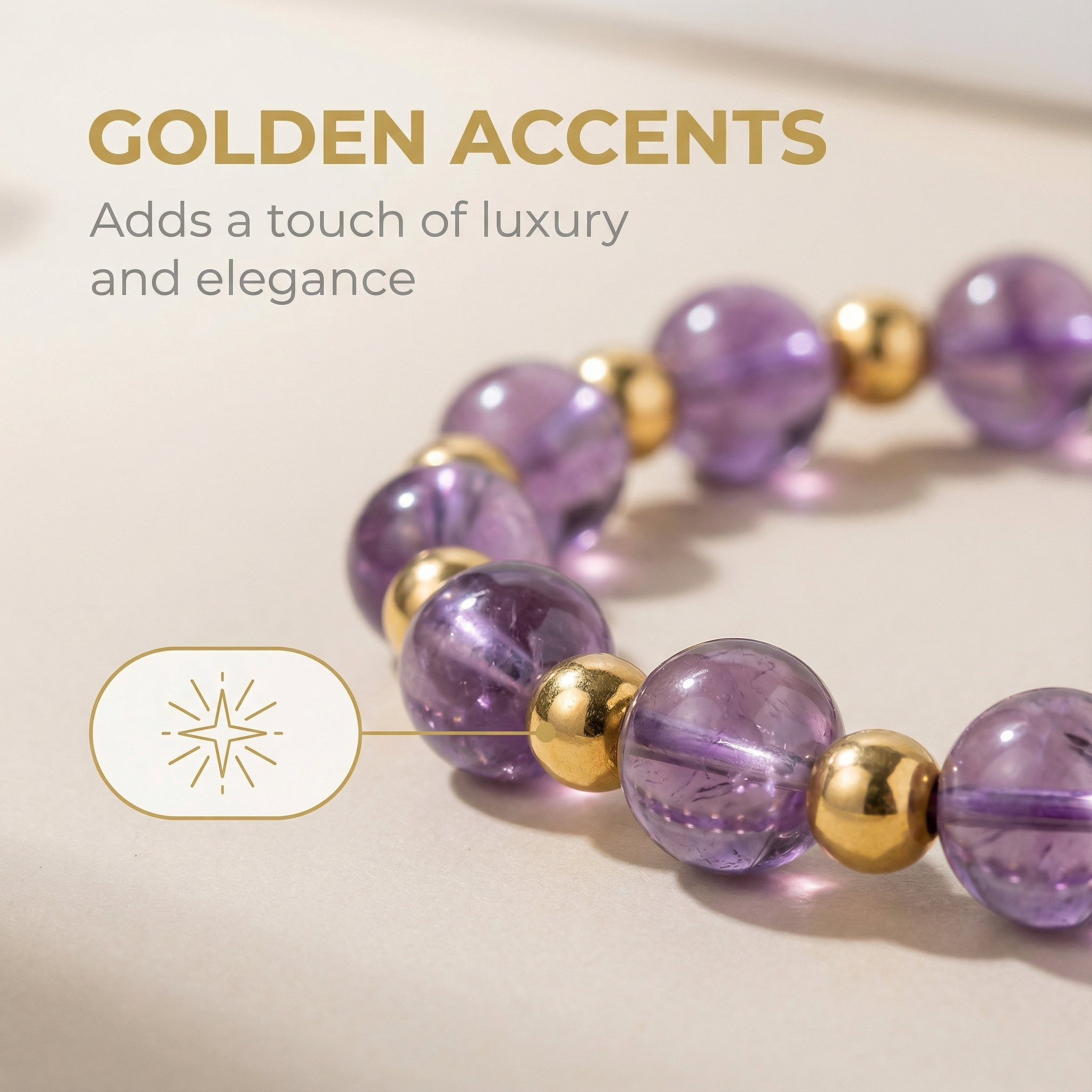 Natural Amethyst Bracelet