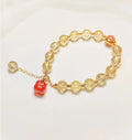 Sunstone Yellow Crystal Bracelet