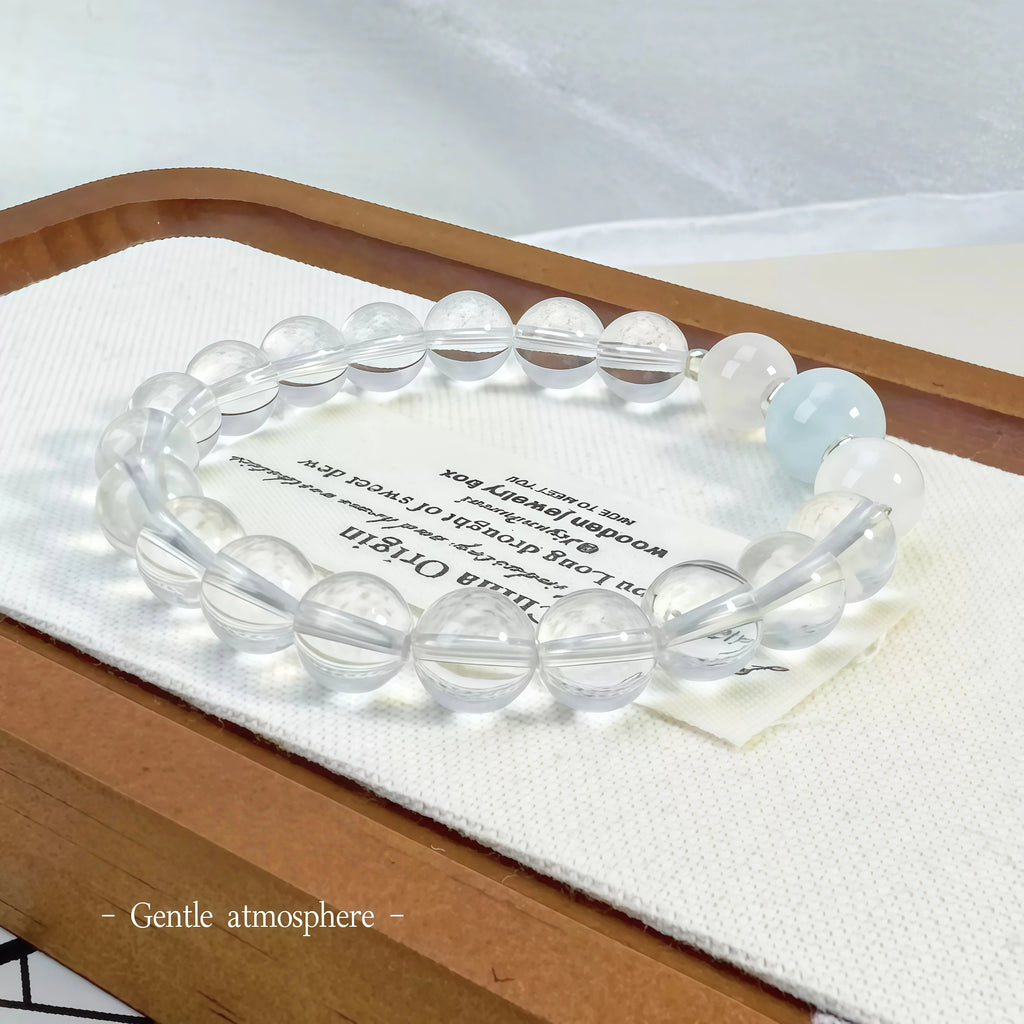 Natural white crystal bracelet