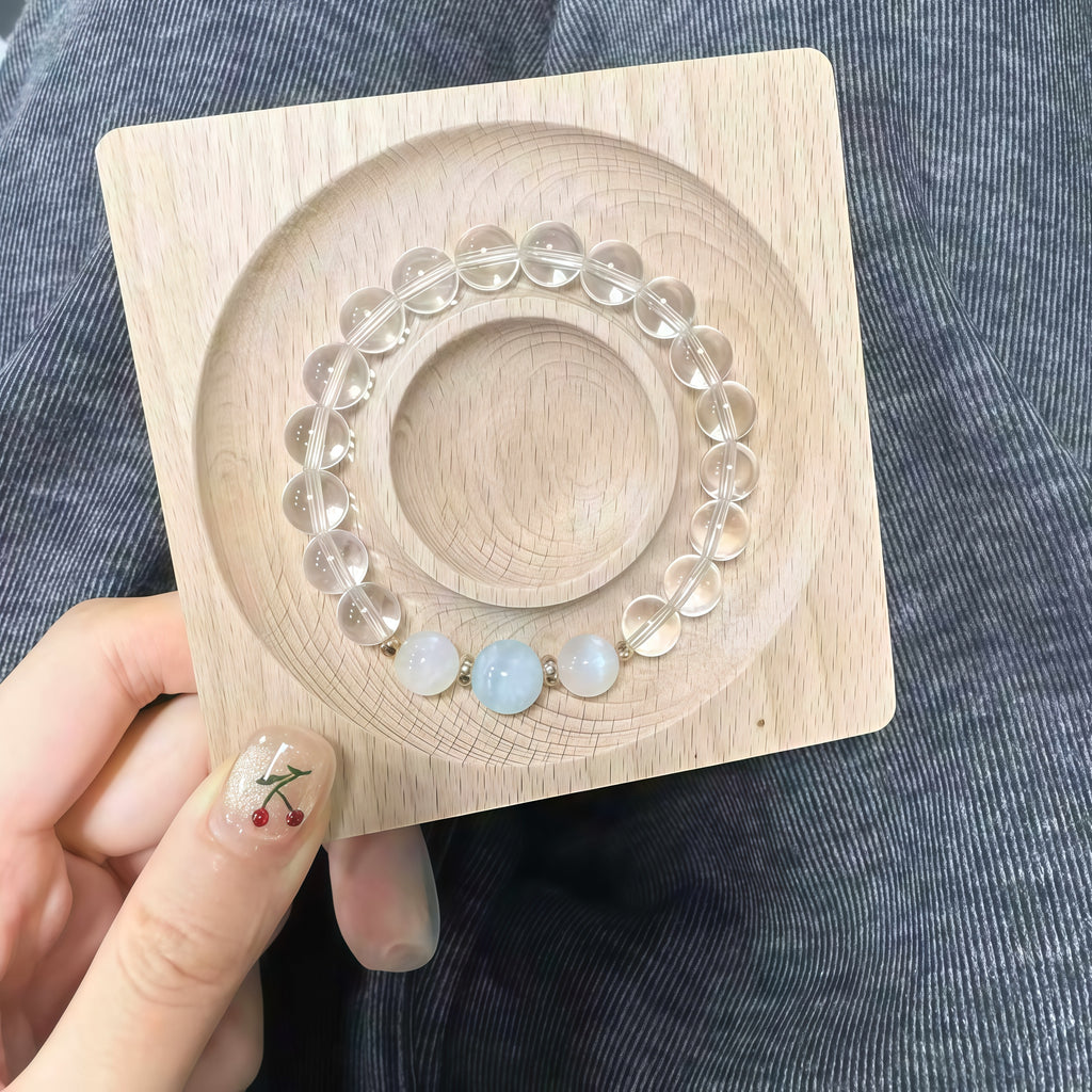 Natural white crystal bracelet