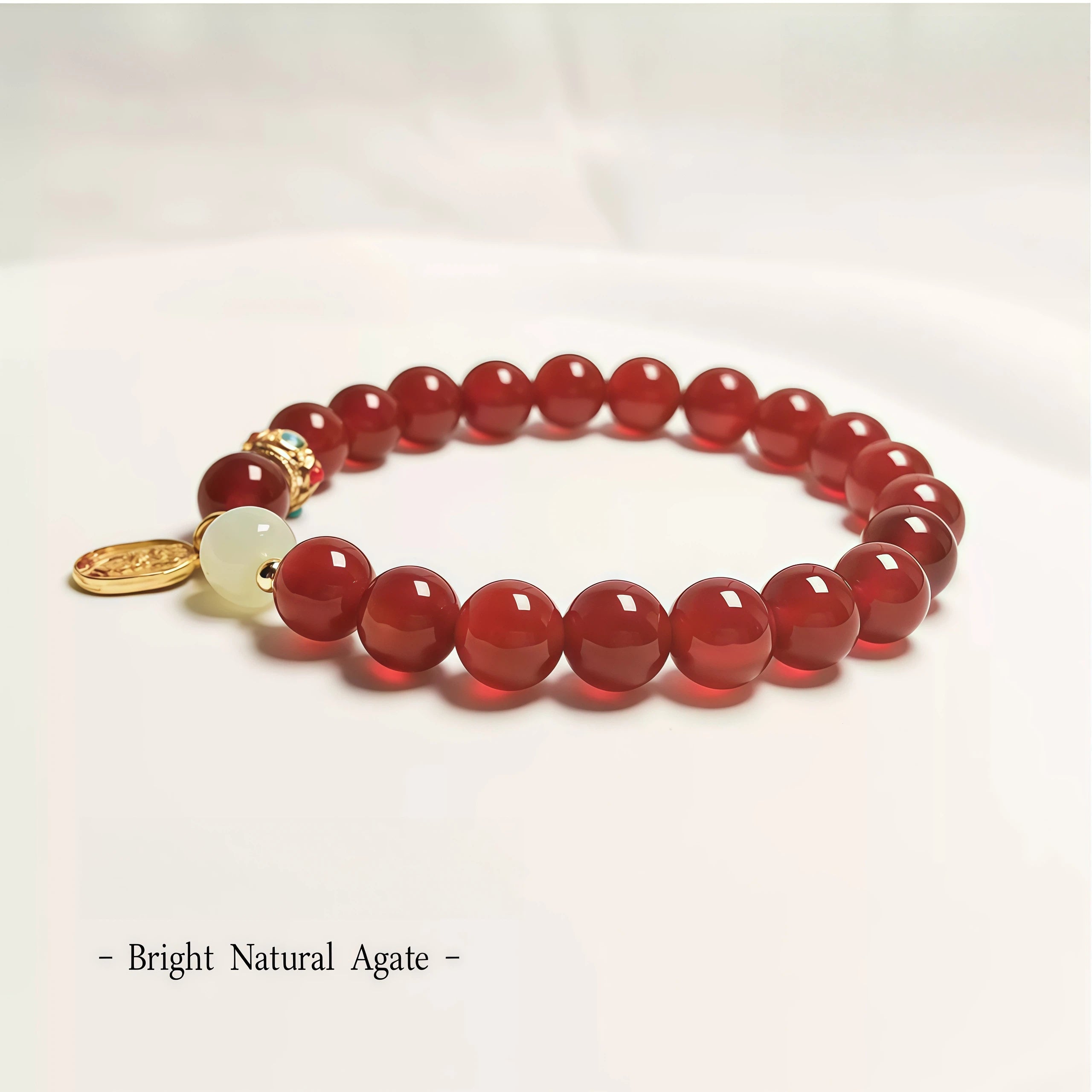 Natural red agate lucky bracelet