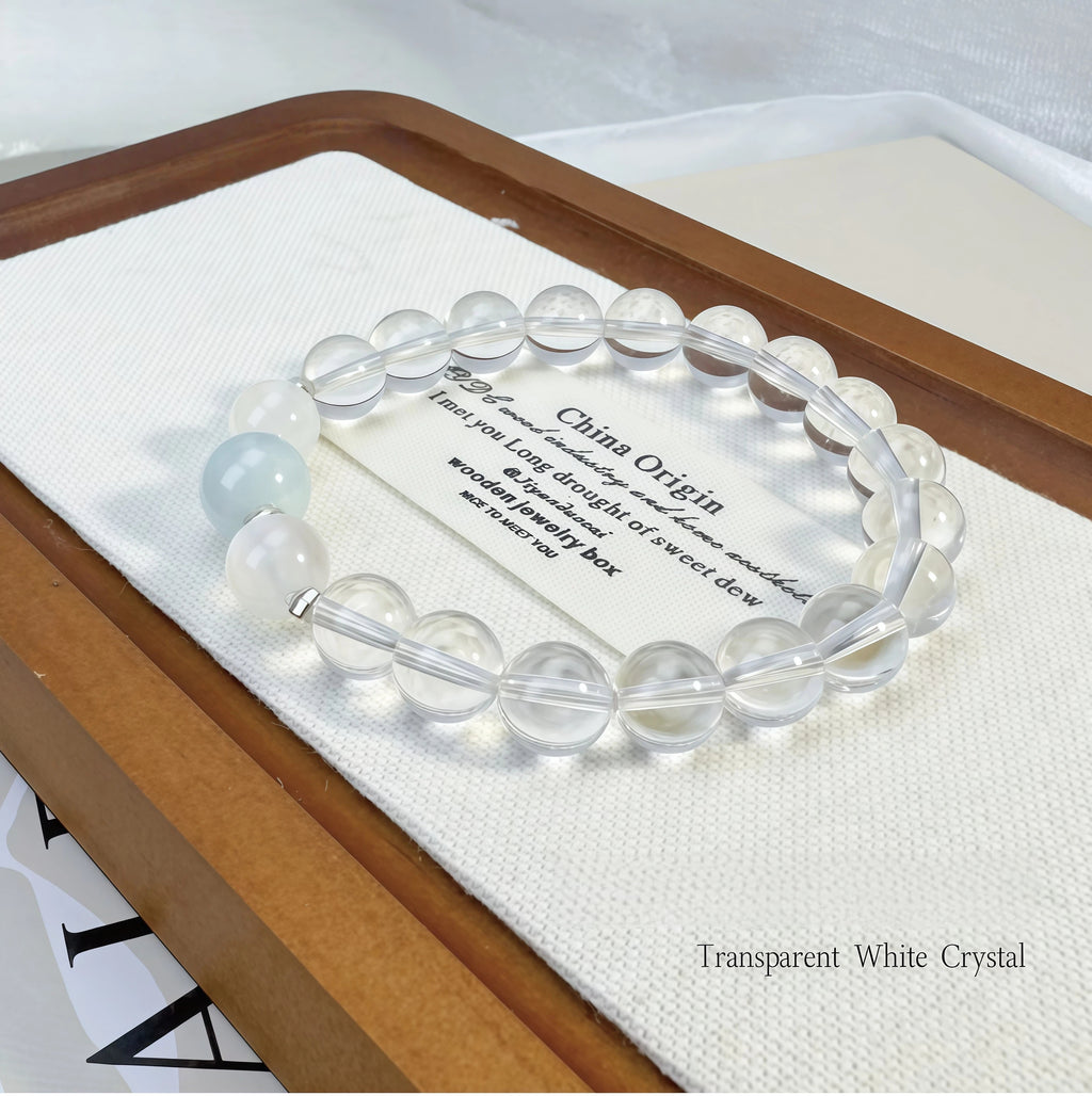 Natural white crystal bracelet