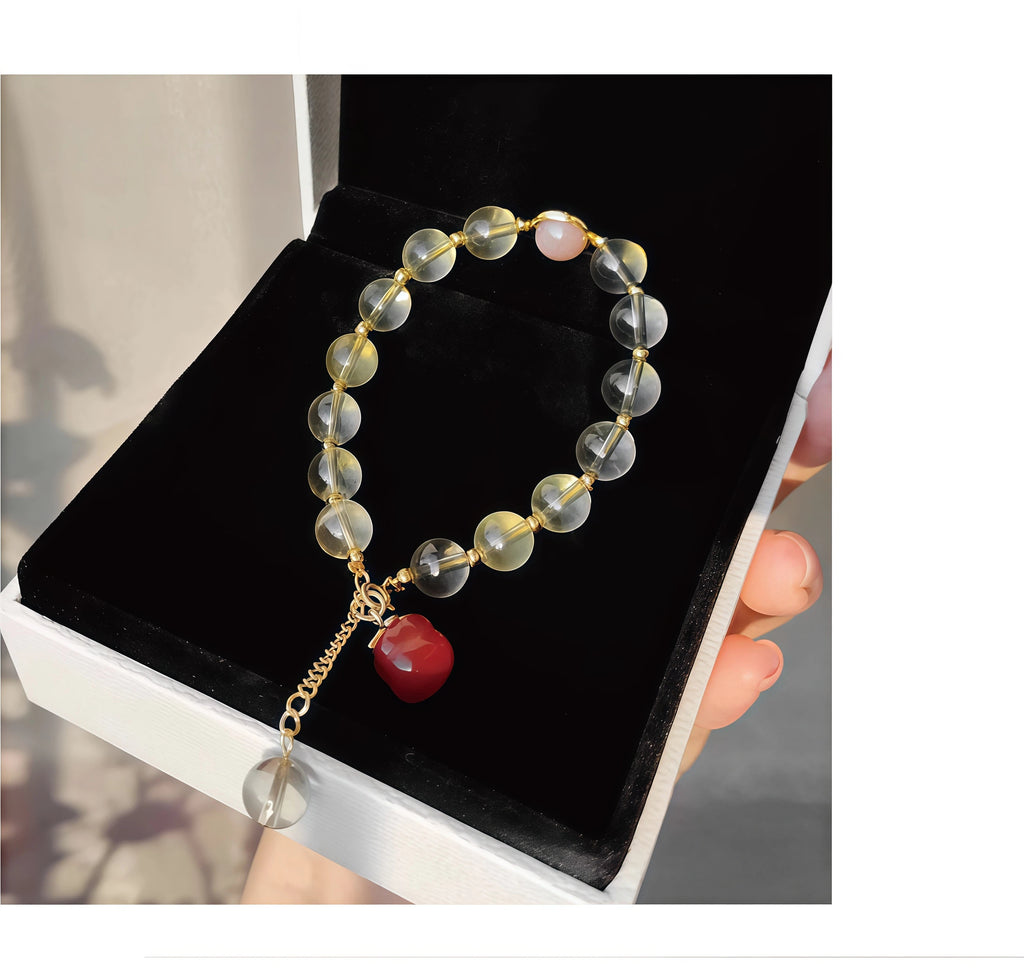 Sunstone Yellow Crystal Bracelet
