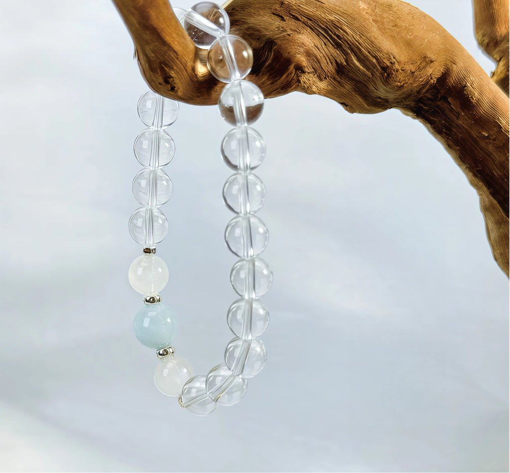 Natural white crystal bracelet