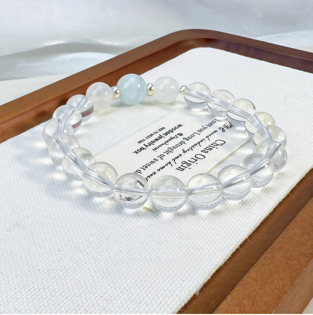 Natural white crystal bracelet
