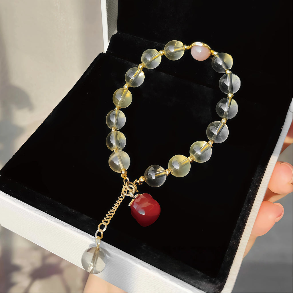 Sunstone Yellow Crystal Bracelet