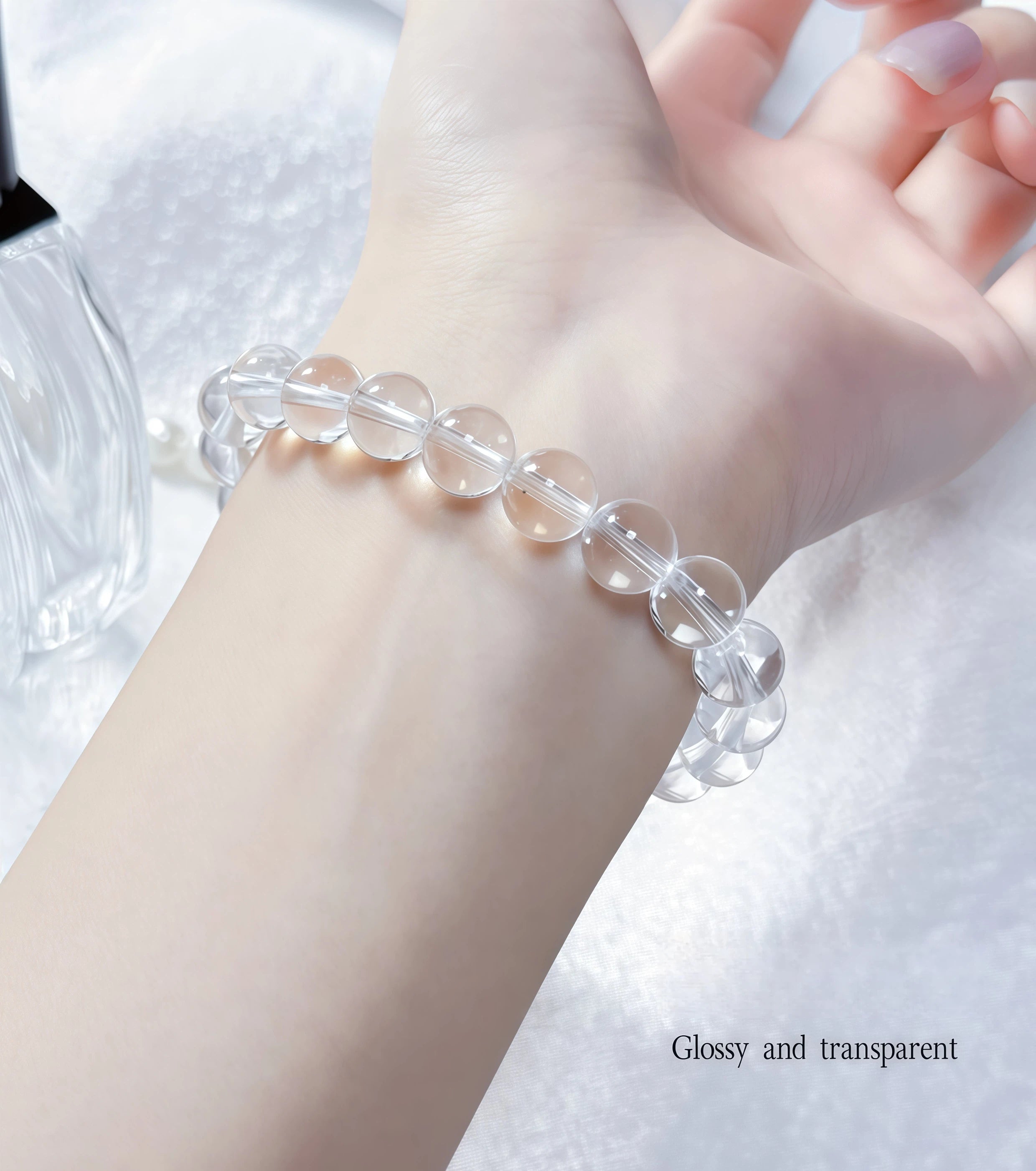 Natural white crystal bracelet