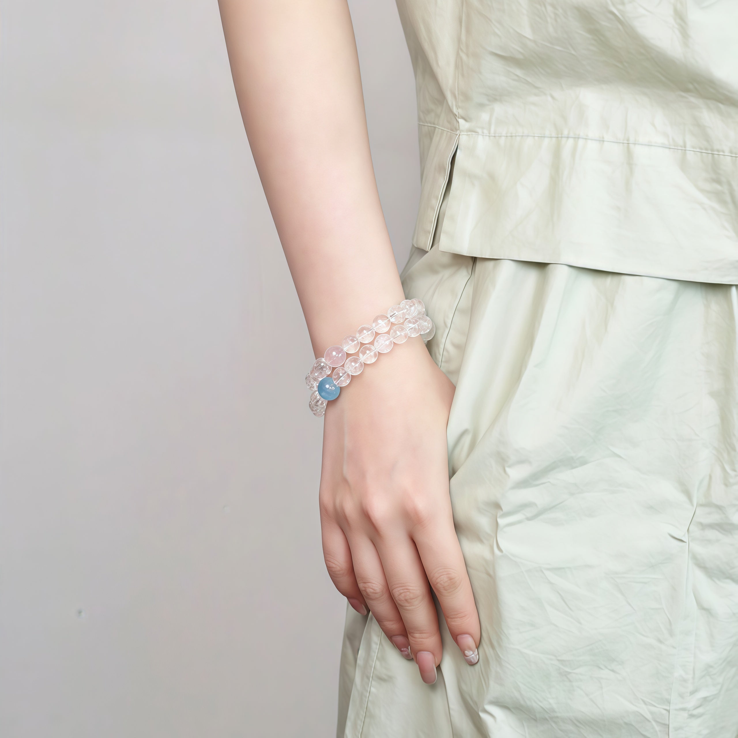 Natural crystal bracelet