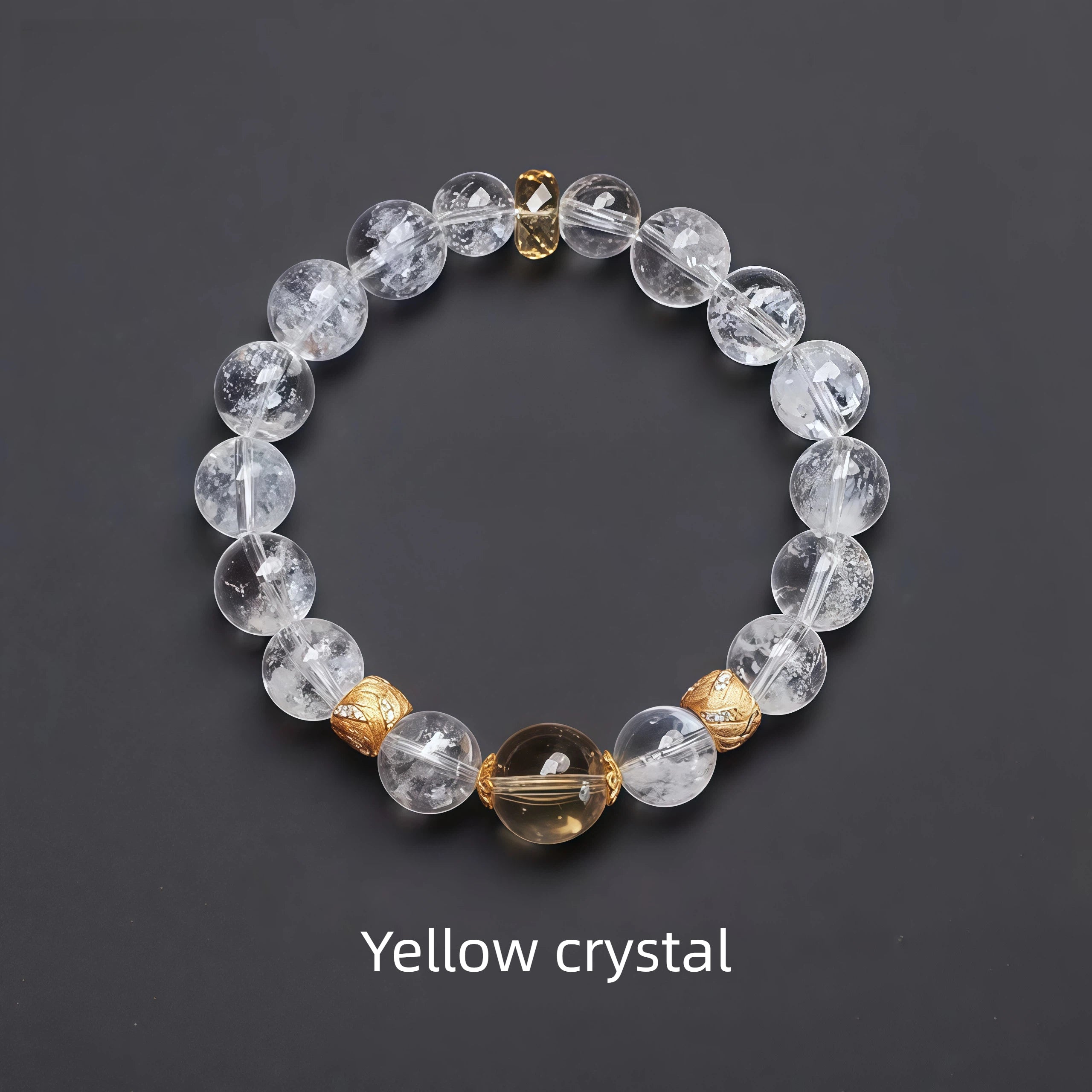 Yellow crystal bracelet