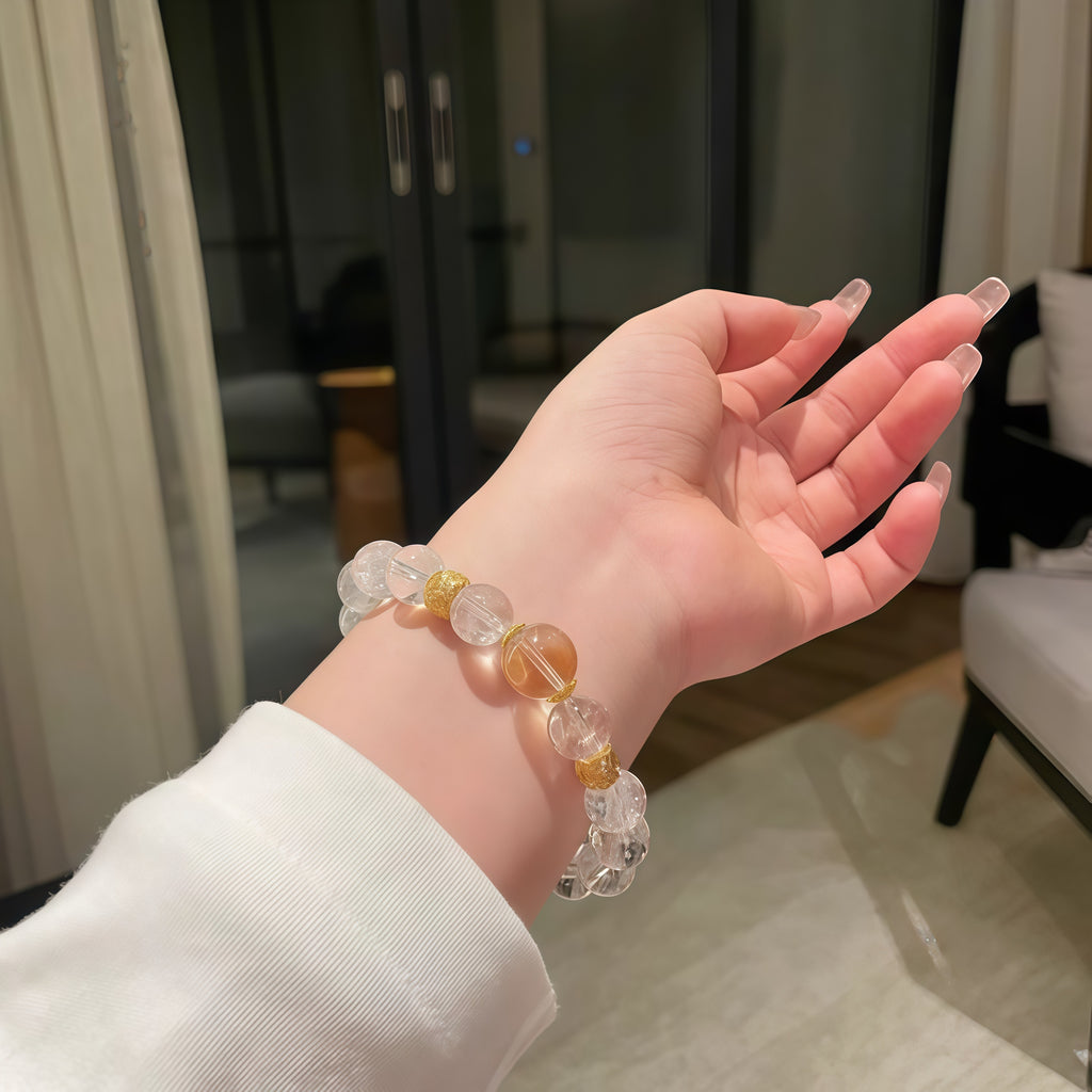 Yellow crystal bracelet