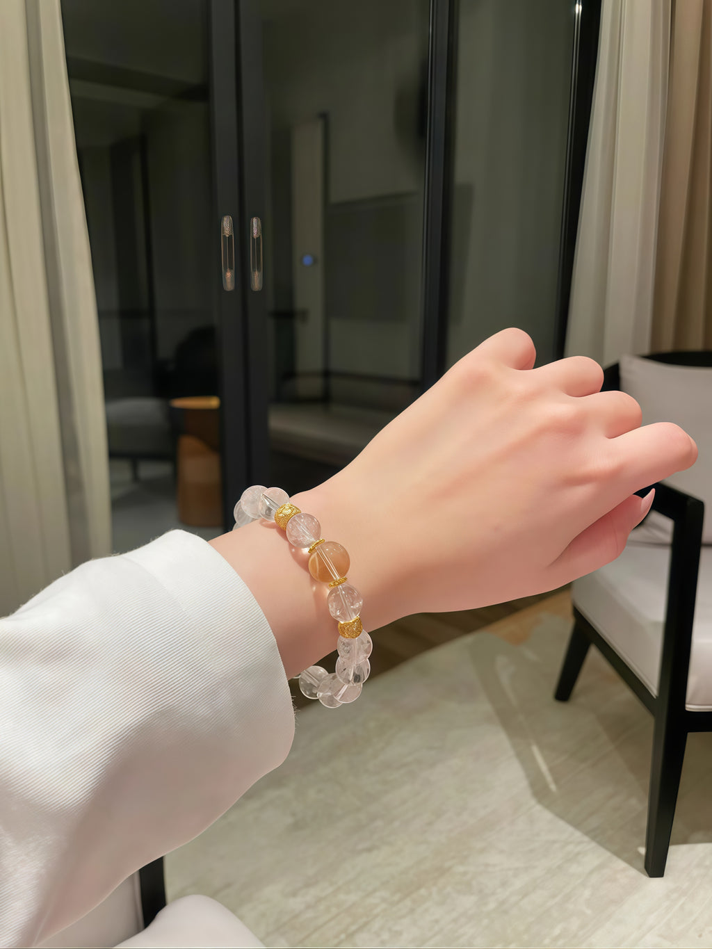 Yellow crystal bracelet