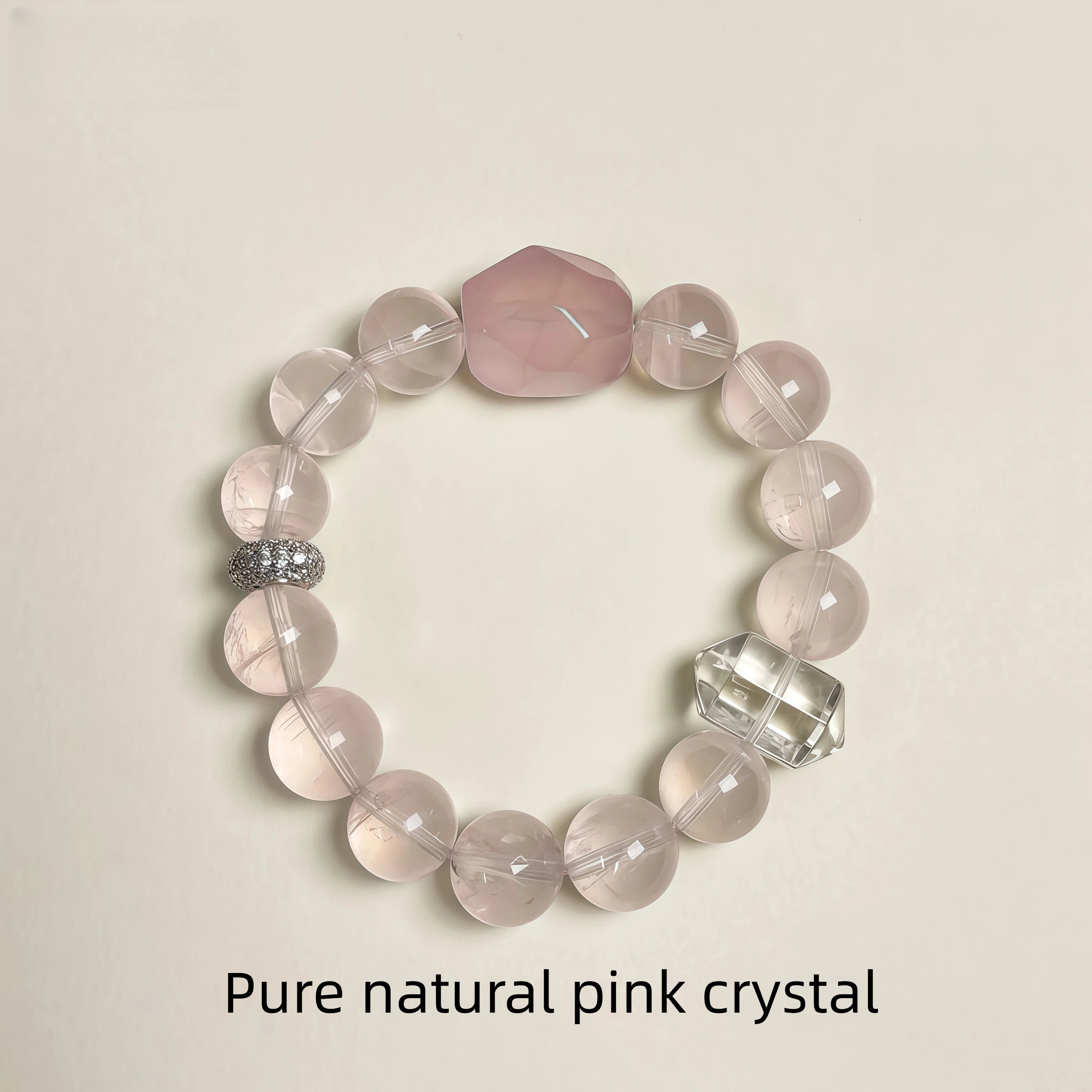 Pure natural pink crystal