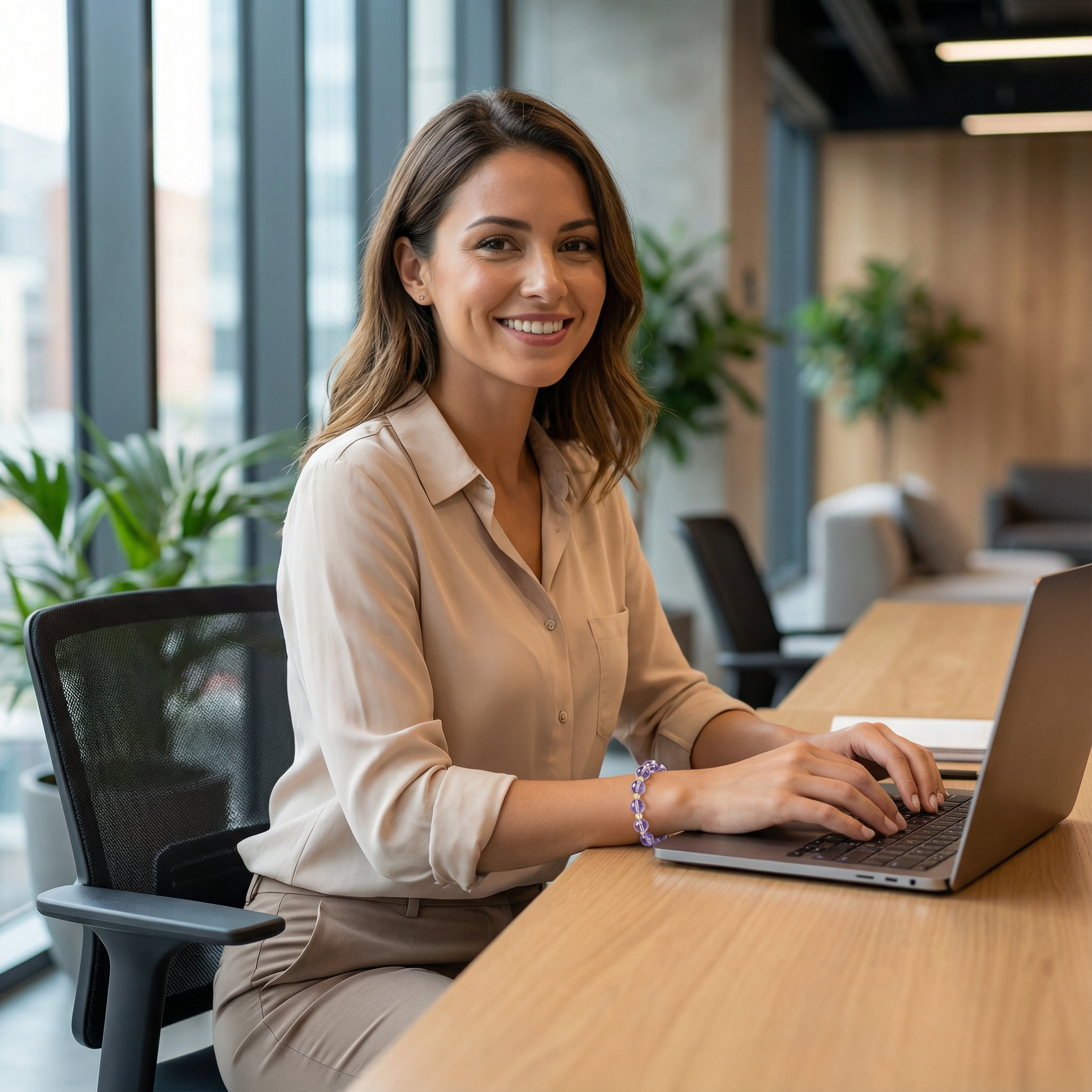 Natural Amethyst Bracelet