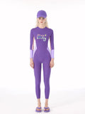 Purple Wetsuit with 'She's So Lucky' Graphic image 0