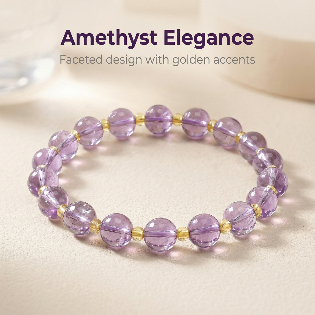 Natural Amethyst Bracelet