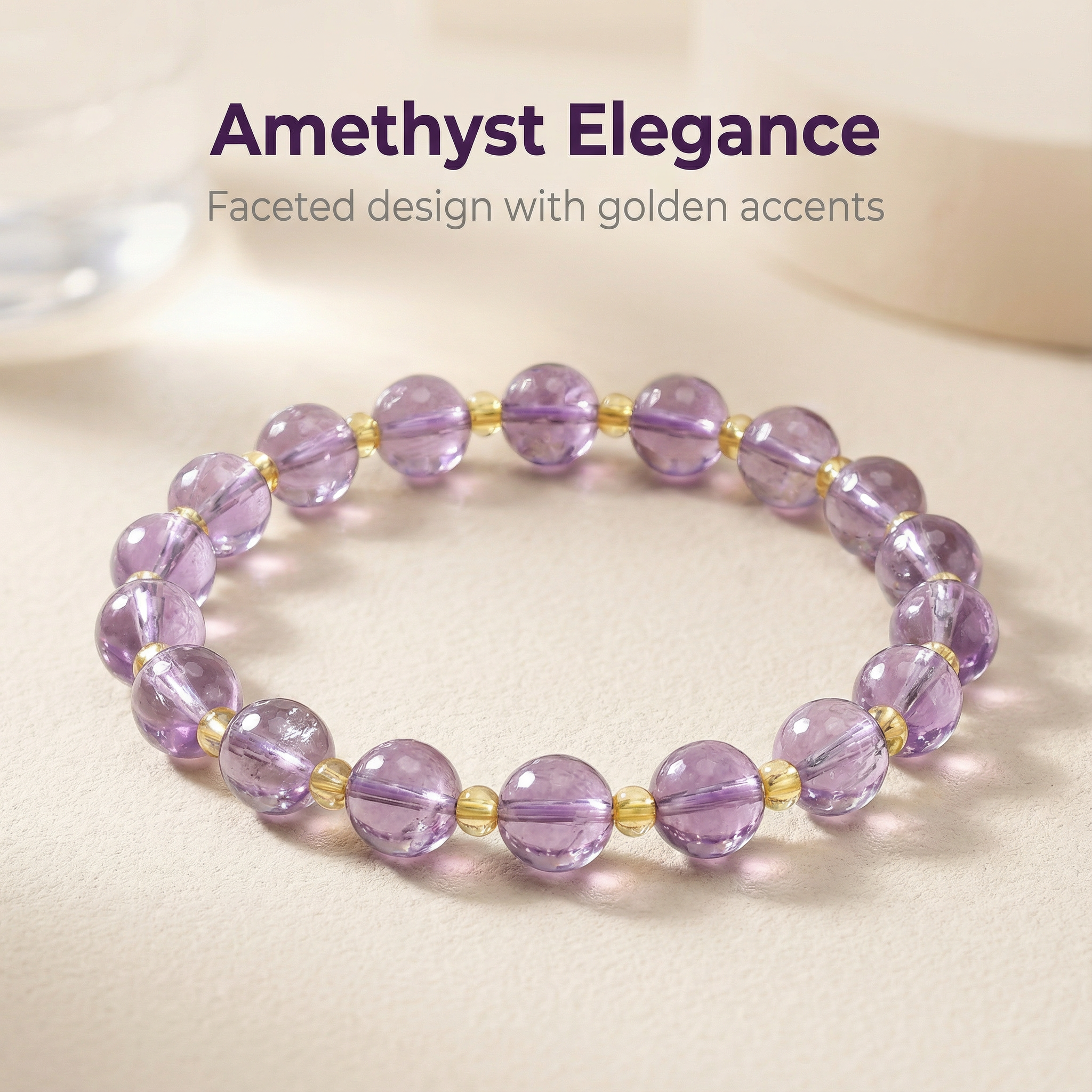 Natural Amethyst Bracelet