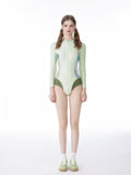Light Green One-Piece Swimsuit image 0