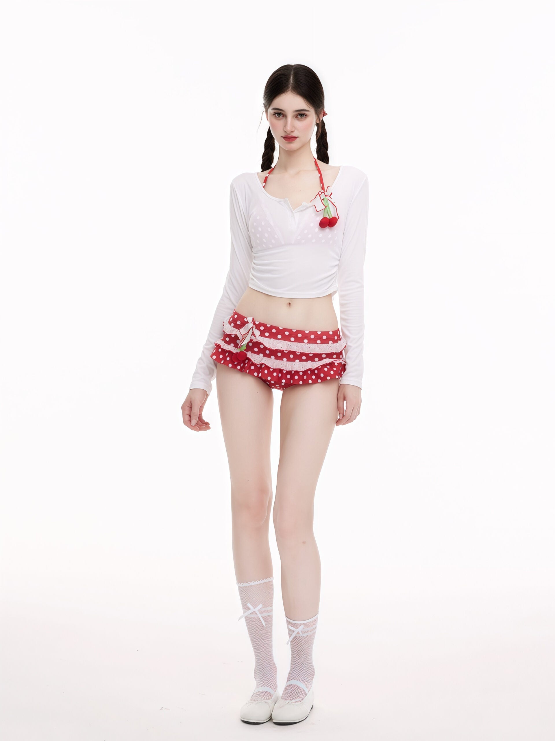 Red Polka Dot Bikini image 3