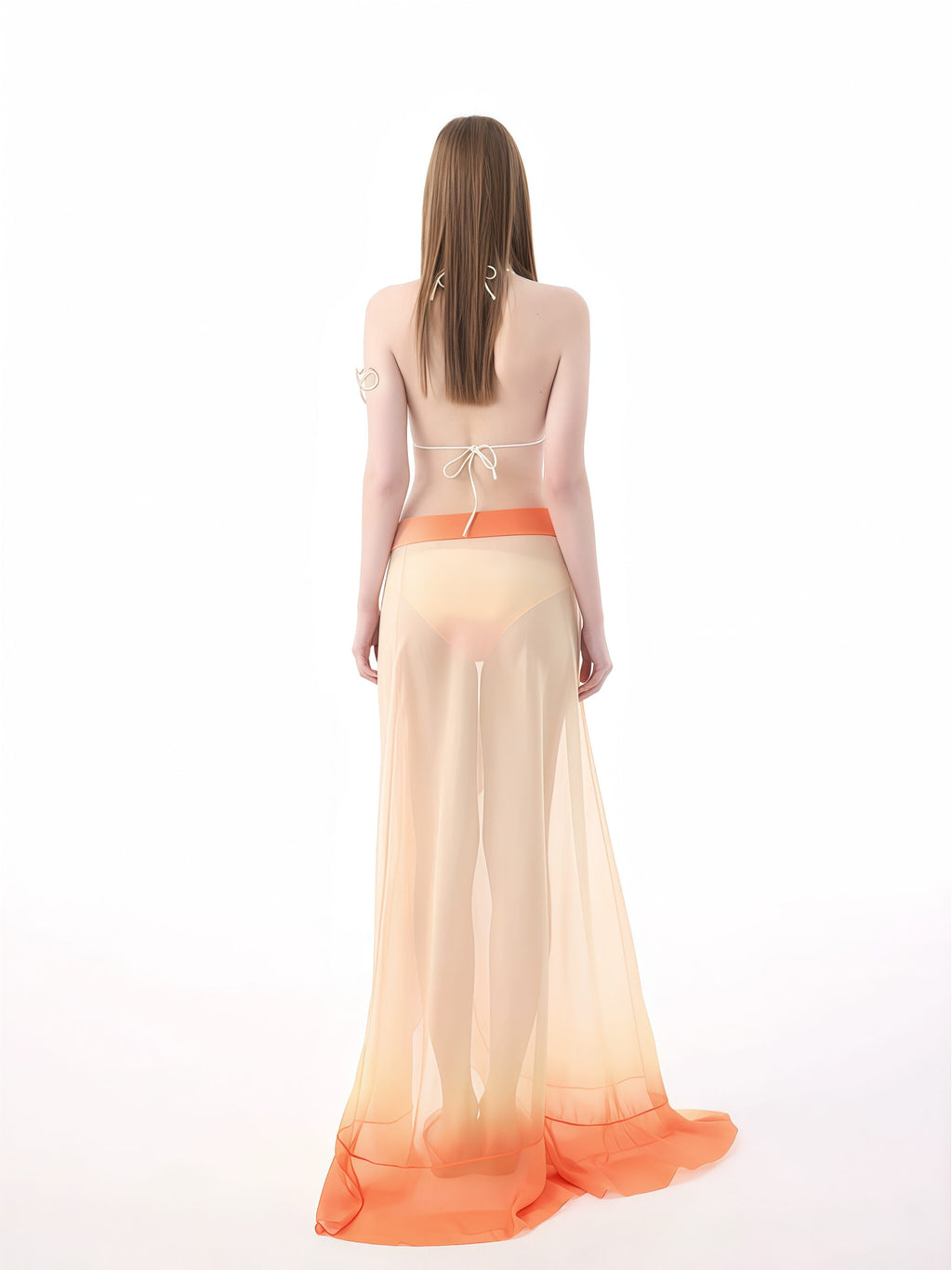 Ombre Bikini with Sheer Skirt image 3