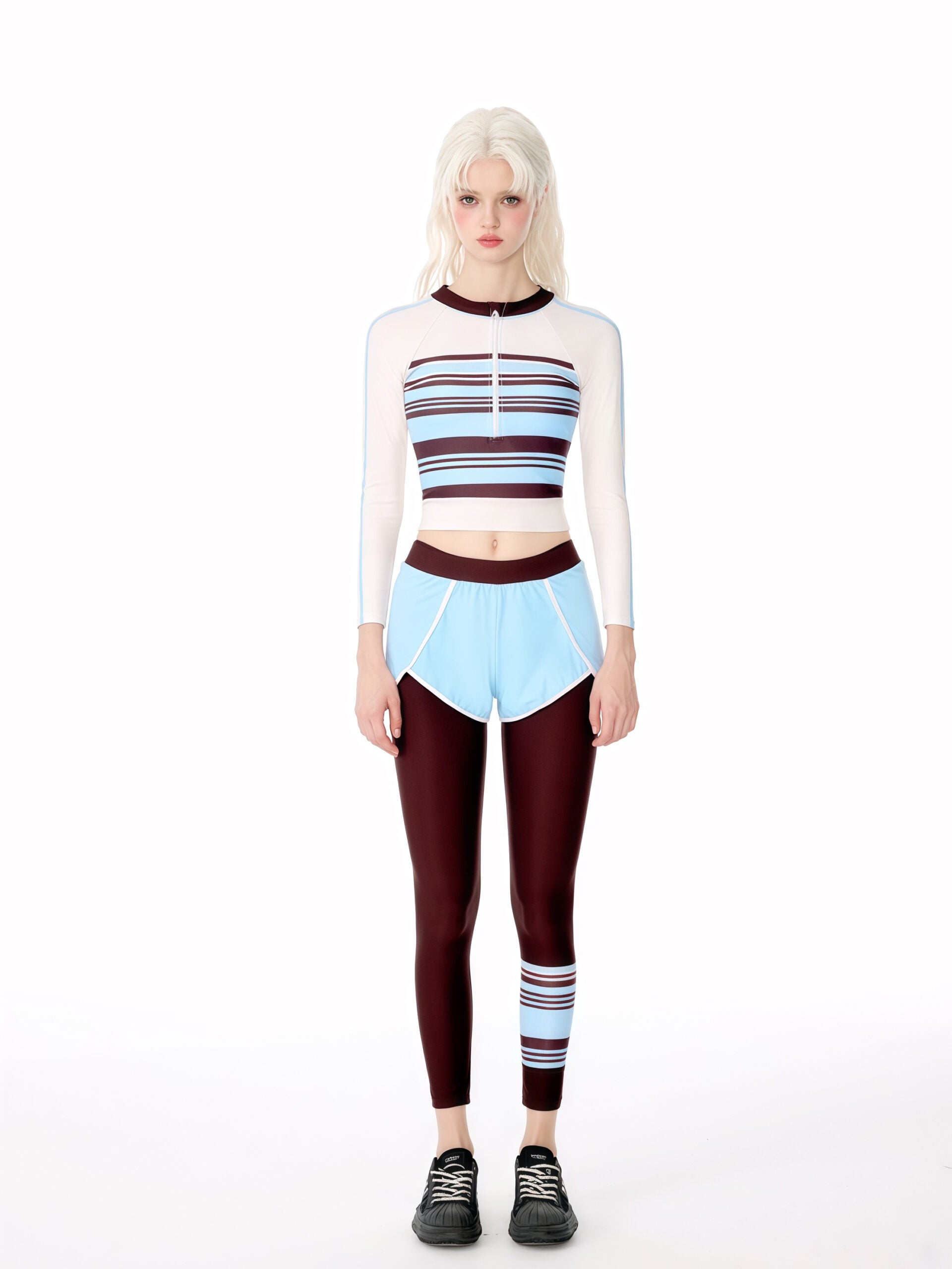 5-Piece Swimwear Set with Vest, Jacket, and Trousers image 0