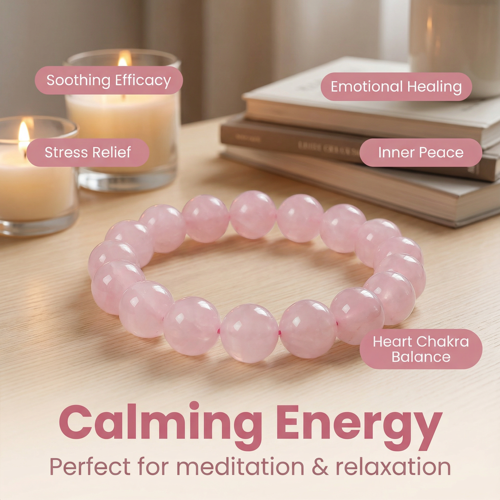 Rose crystal bracelet