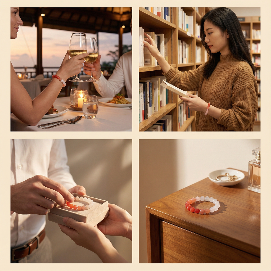 Graduated sunset bracelet