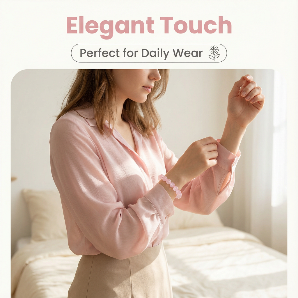 Rose crystal bracelet