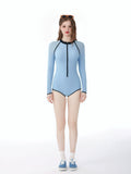 Light Blue One-Piece Wetsuit image 0