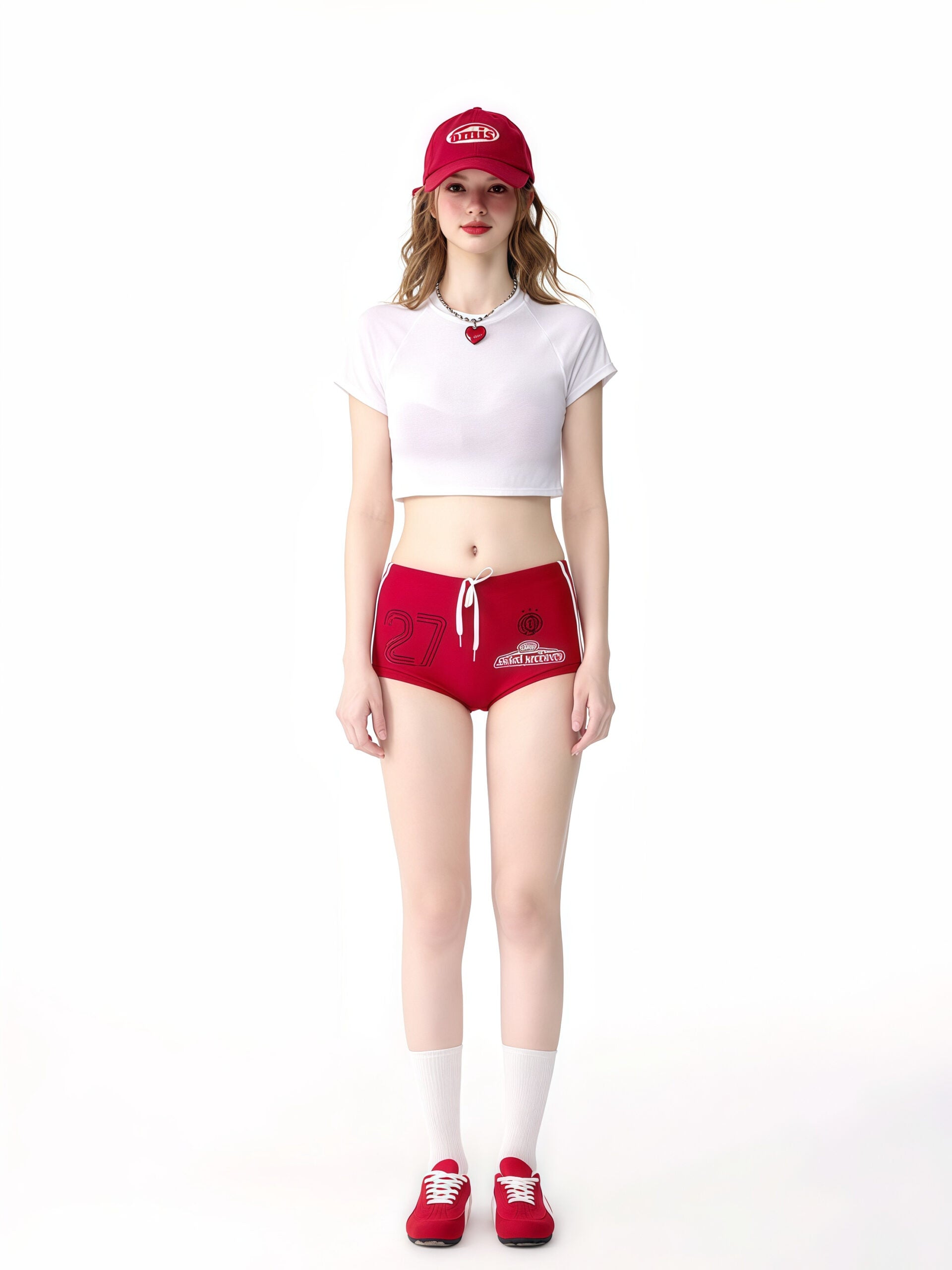 Red Bandeau Bikini Set image 2