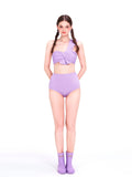 Purple One-Shoulder Bikini Set image 0