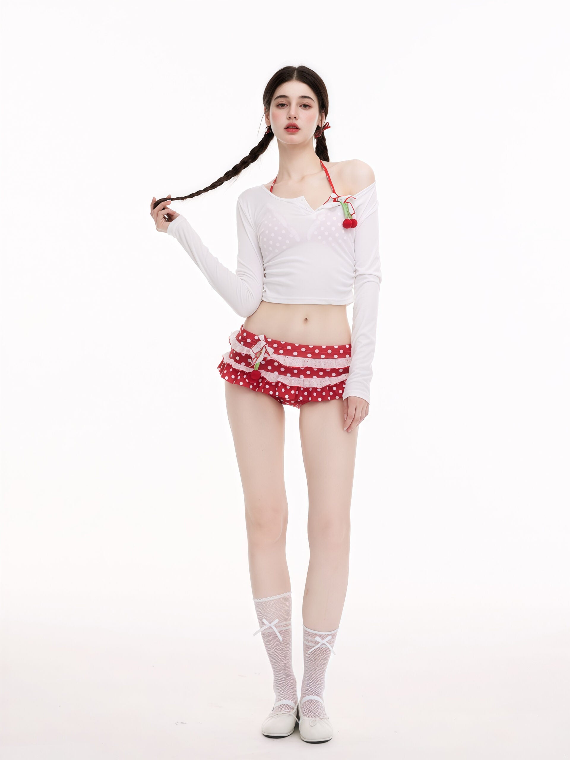 Red Polka Dot Bikini image 2