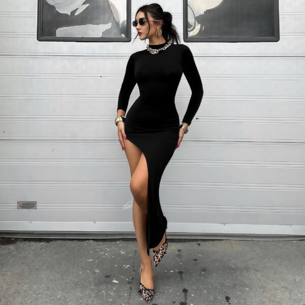Black corset dress