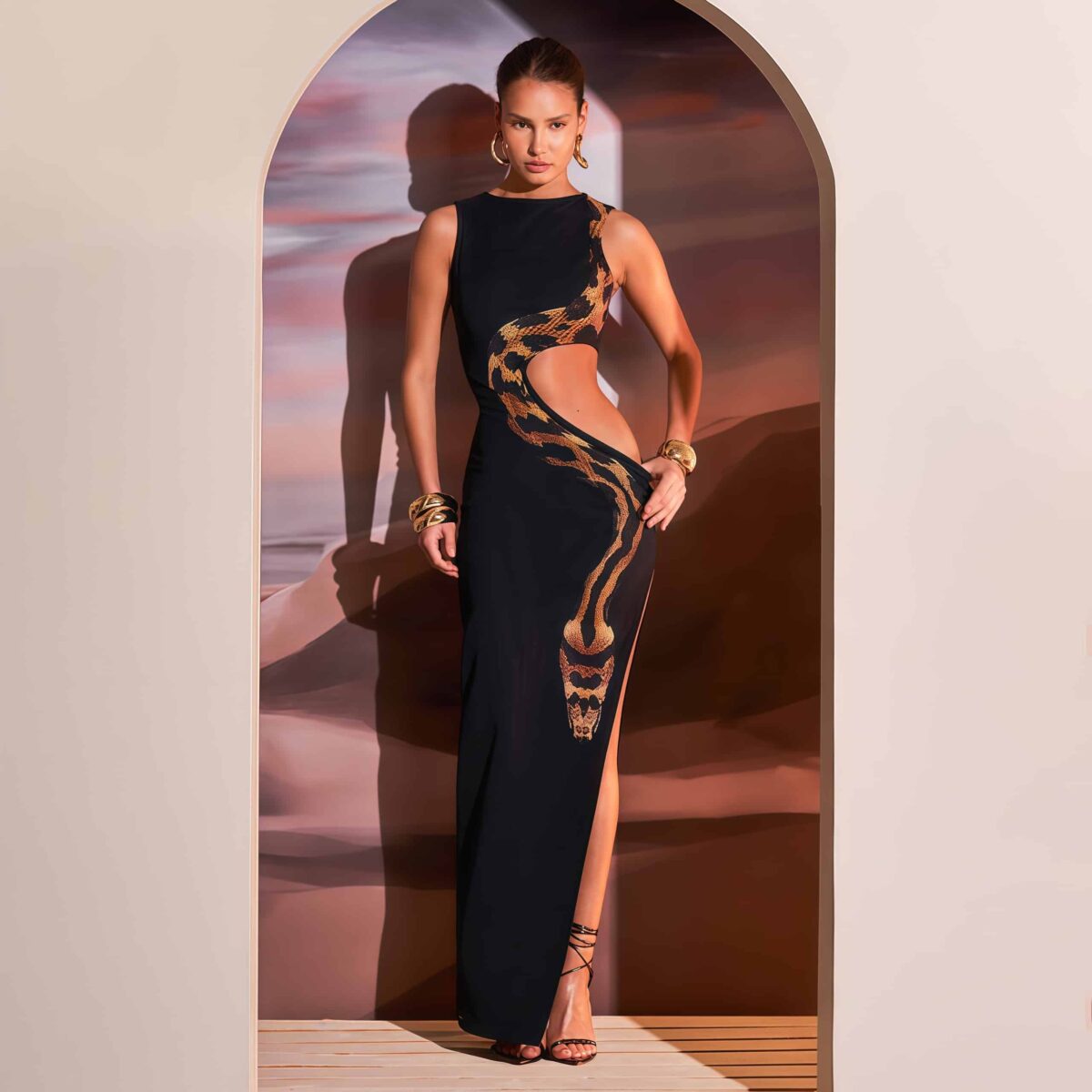 Black cutout dress - Image 2