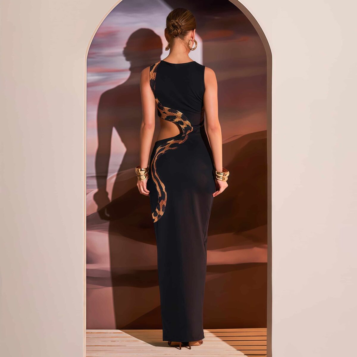 Black cutout dress - Image 4