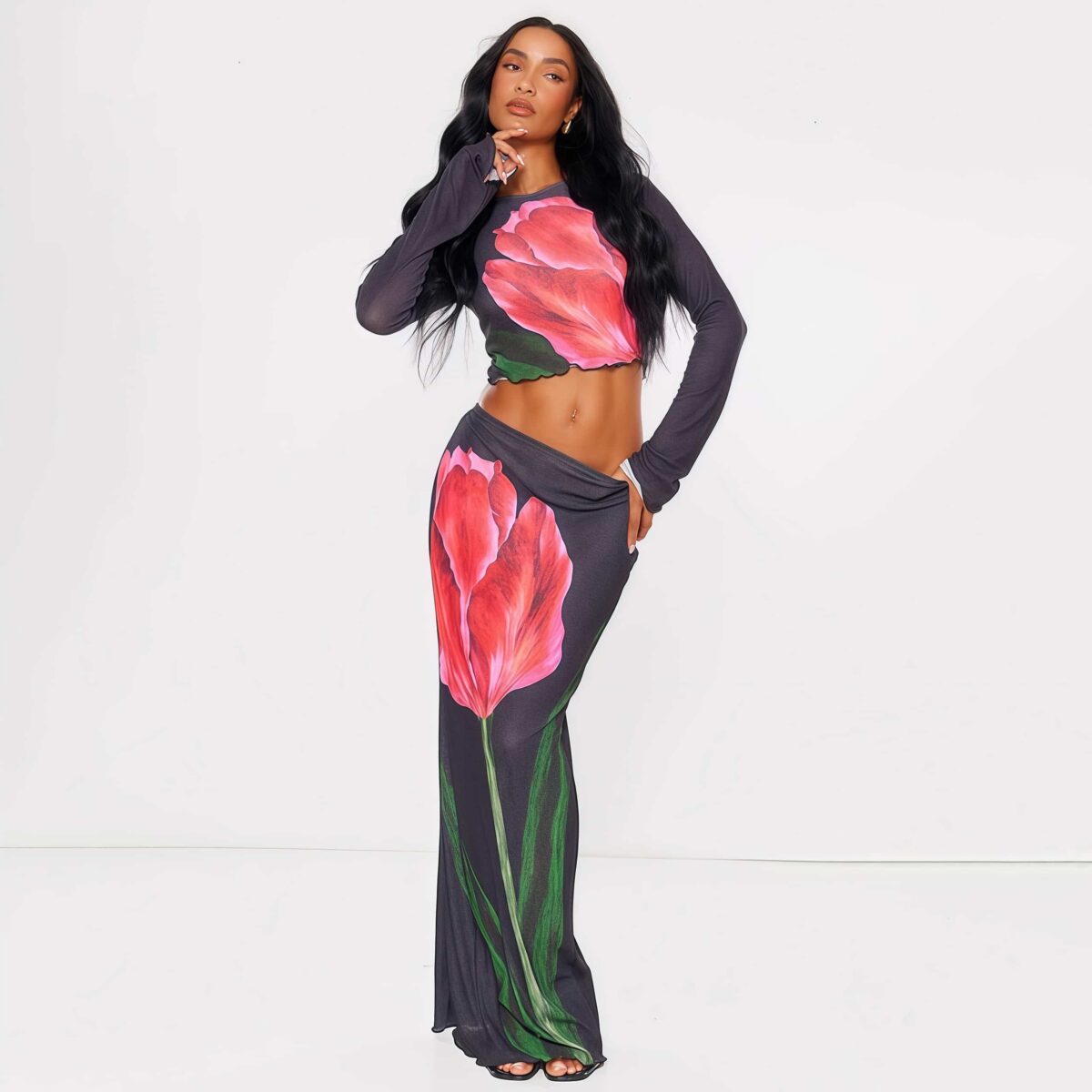 Floral print dress - Image 3