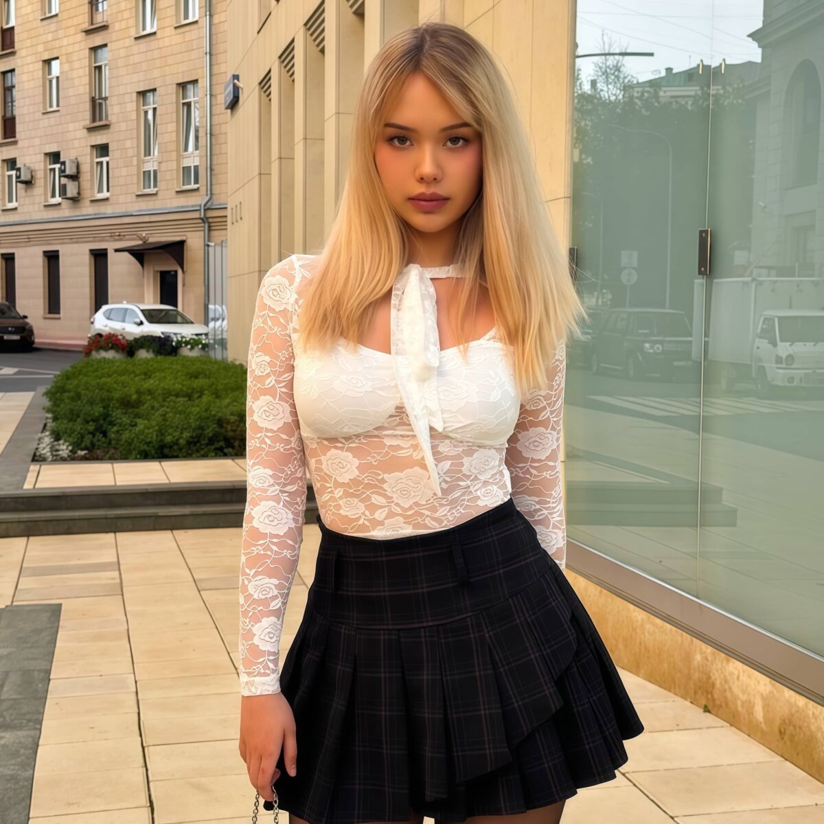 Lace long sleeve
