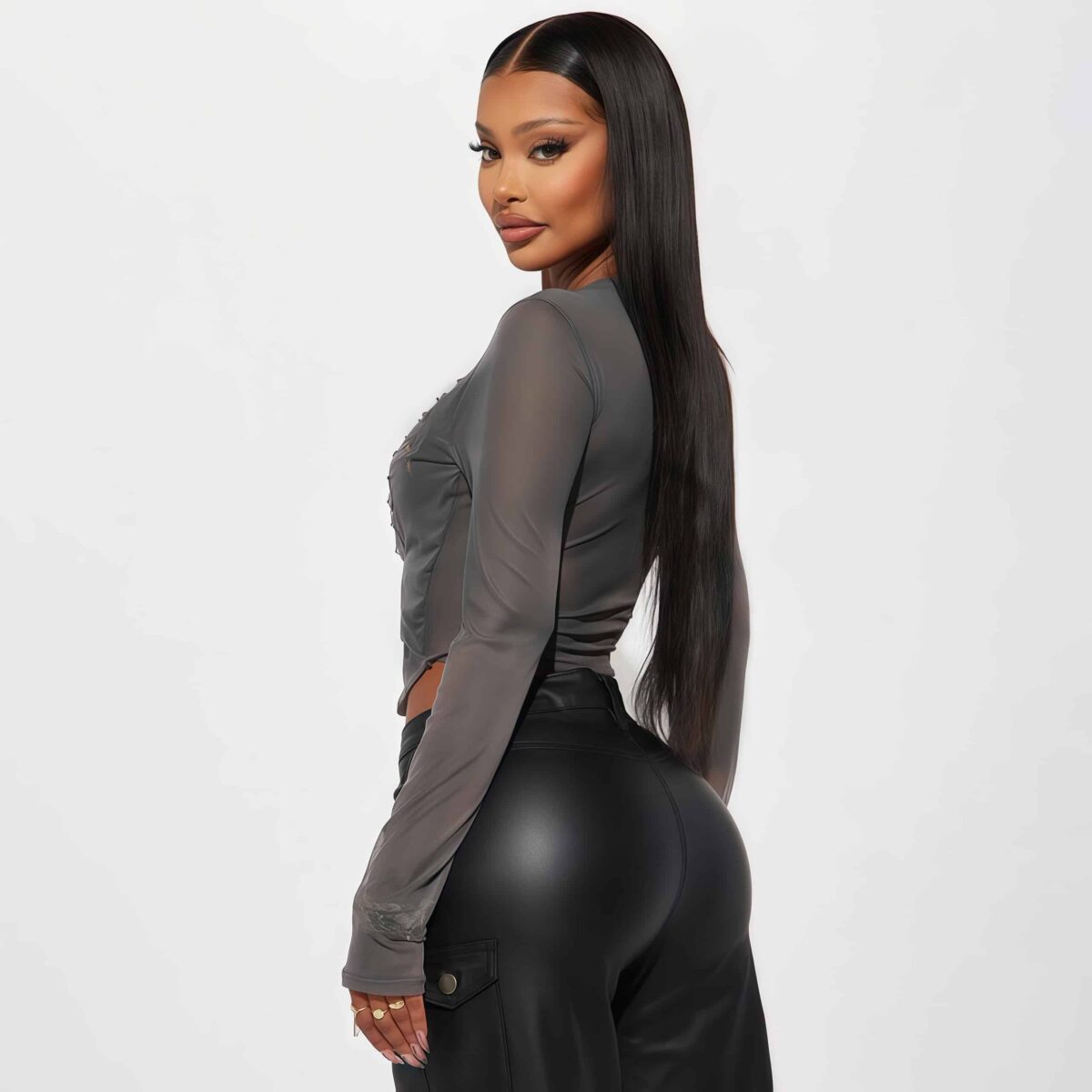 Long sleeve corset top - Image 2