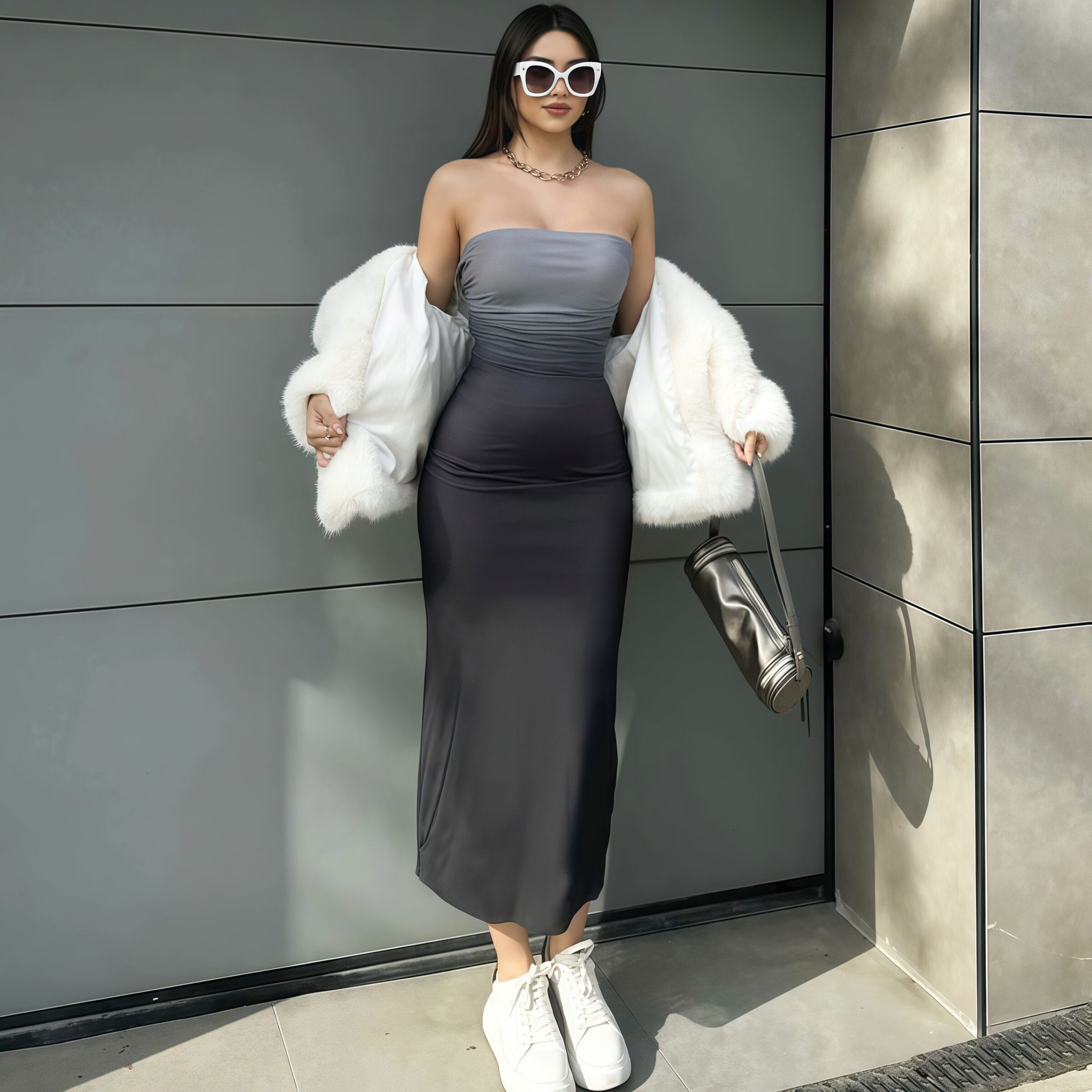 Pleated dress - Image 5