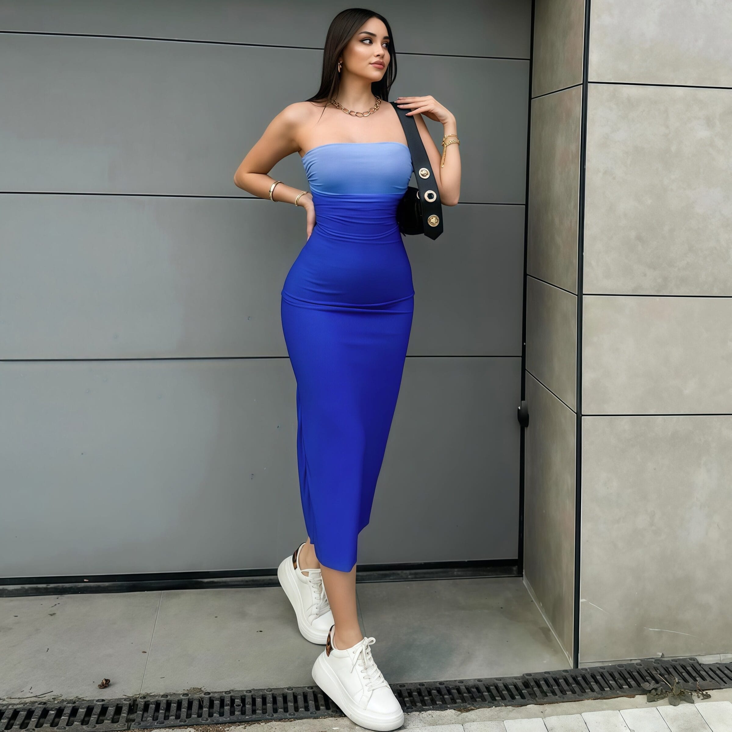 Pleated dress - Image 3