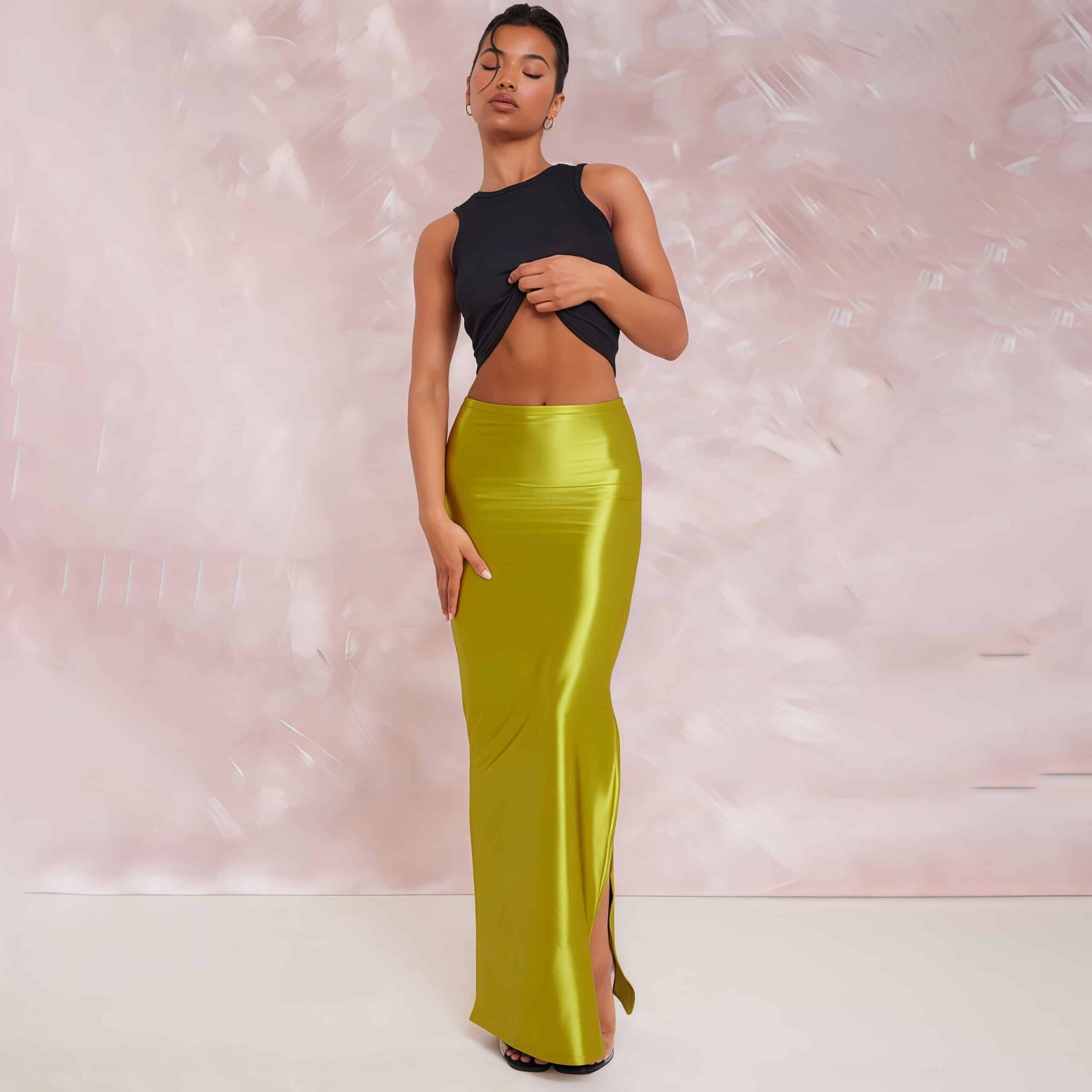 Satin dress - Image 7