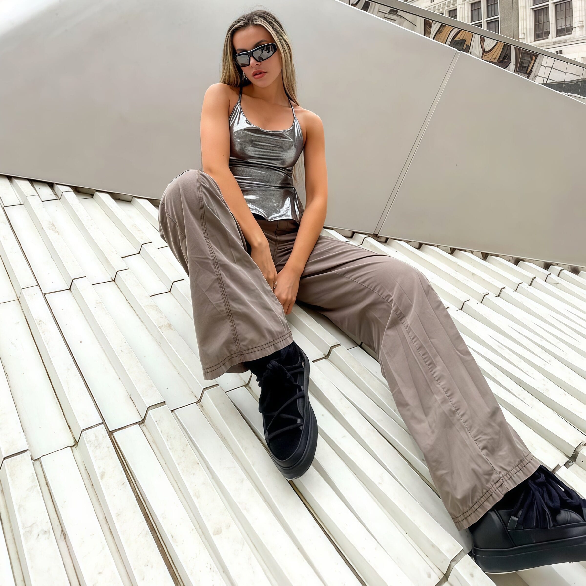 Silver tank top - Image 2