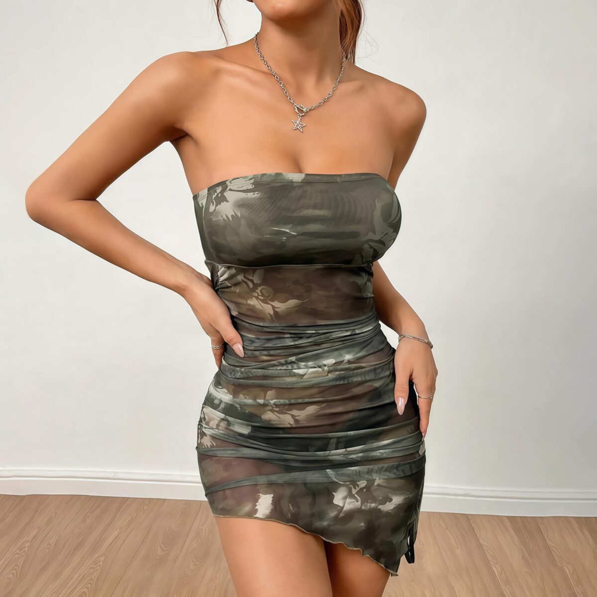 Strapless mini dress - Image 5