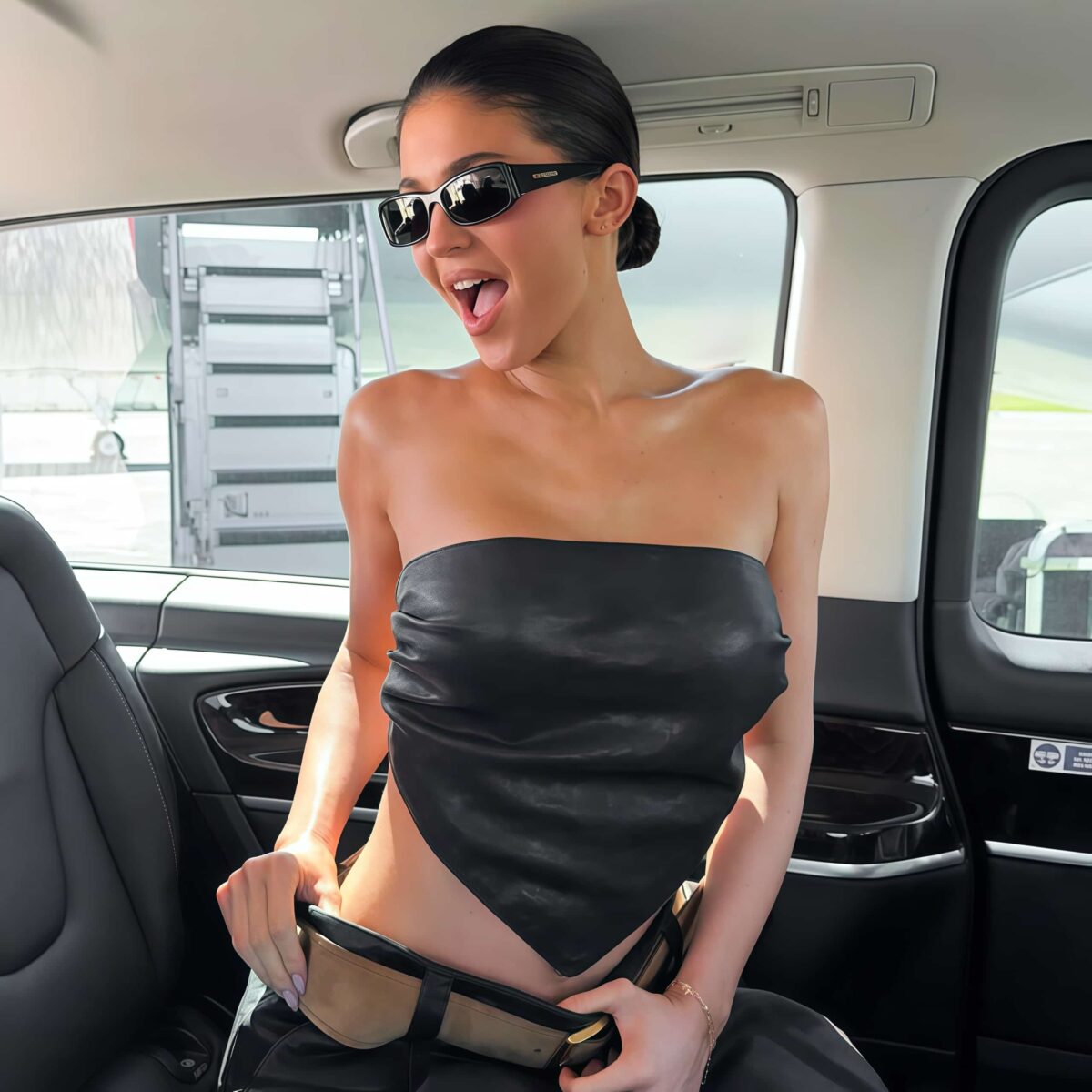 Strapless top
