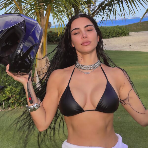 Black Halter String Bikini Top