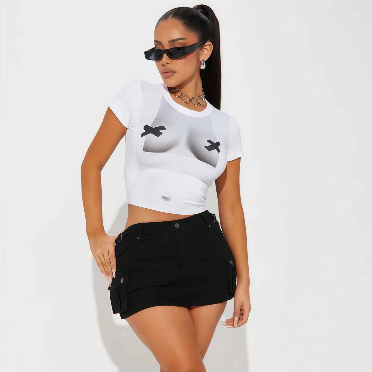 White crop top - Image 2