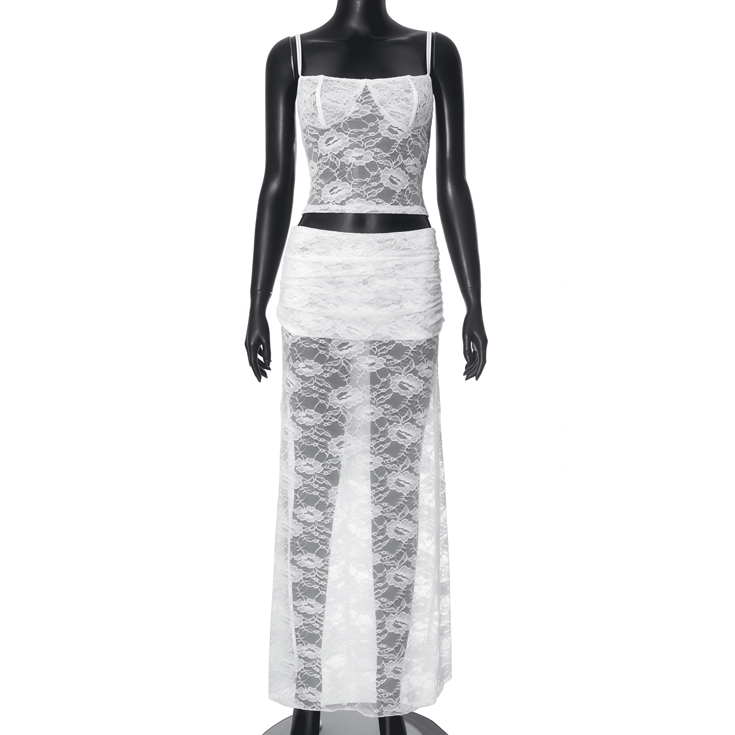 White tiered skirt - Image 5