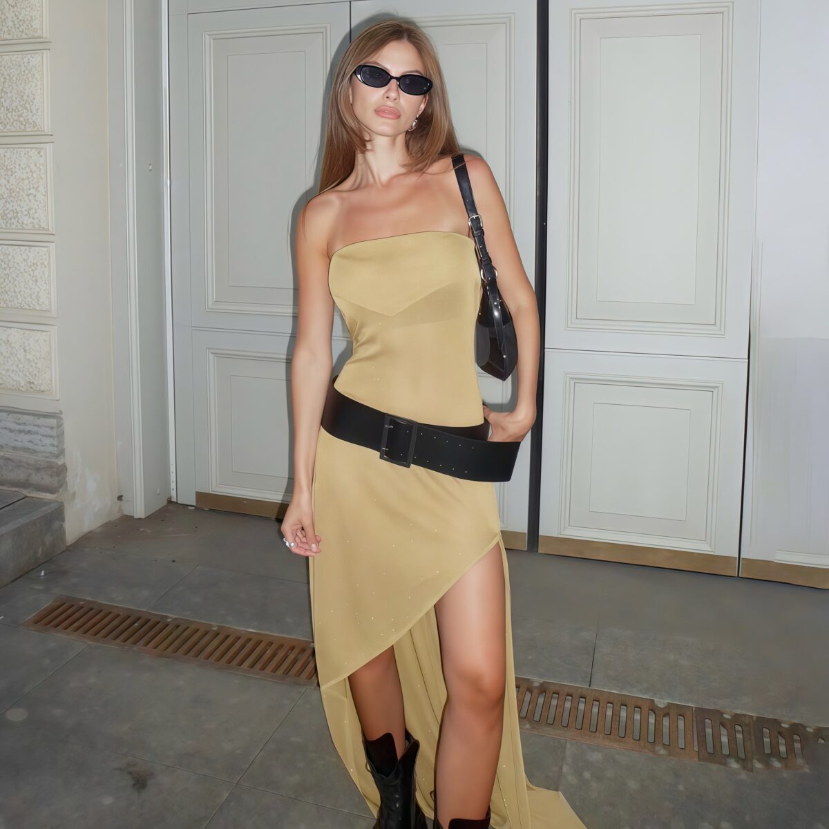 Black off the shoulder dress - Image 5
