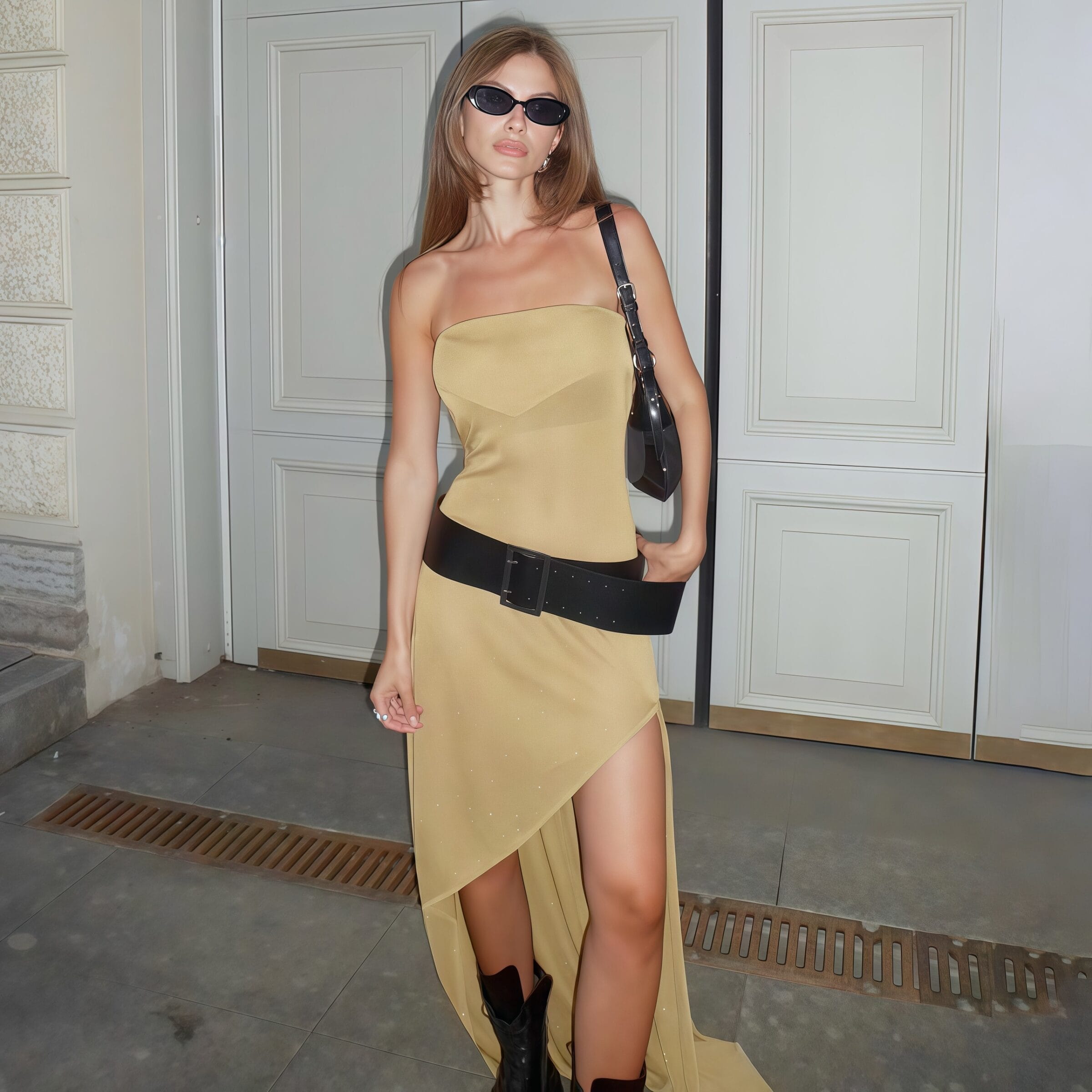 Black off the shoulder dress - Image 5